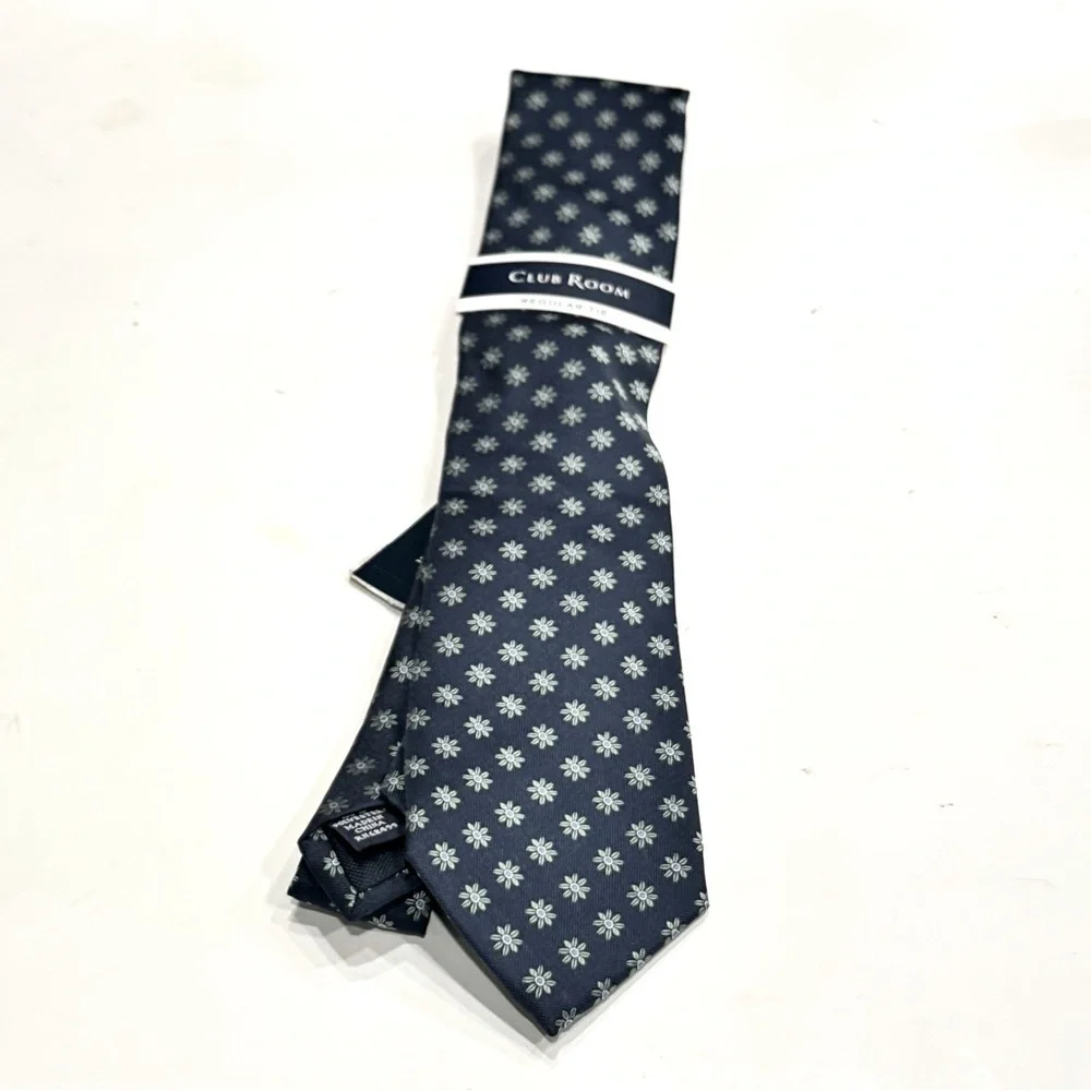 Club Room Men's Ridgeway Tie Navy OS B4HP